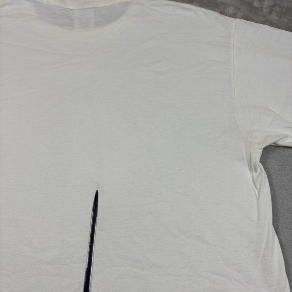 Vintage Horse Shirt Mens Large White Drawing Equestrian Pony Chincoteague Island - Picture 7 of 7